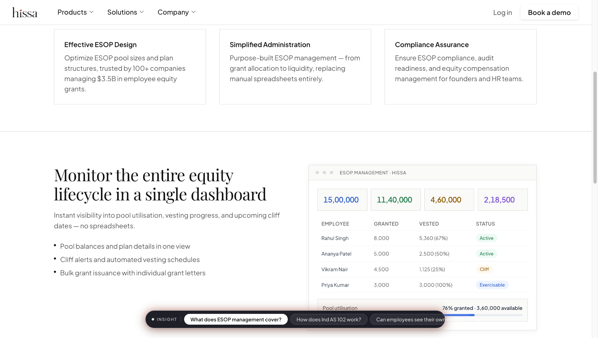 Product page — Hissa.com