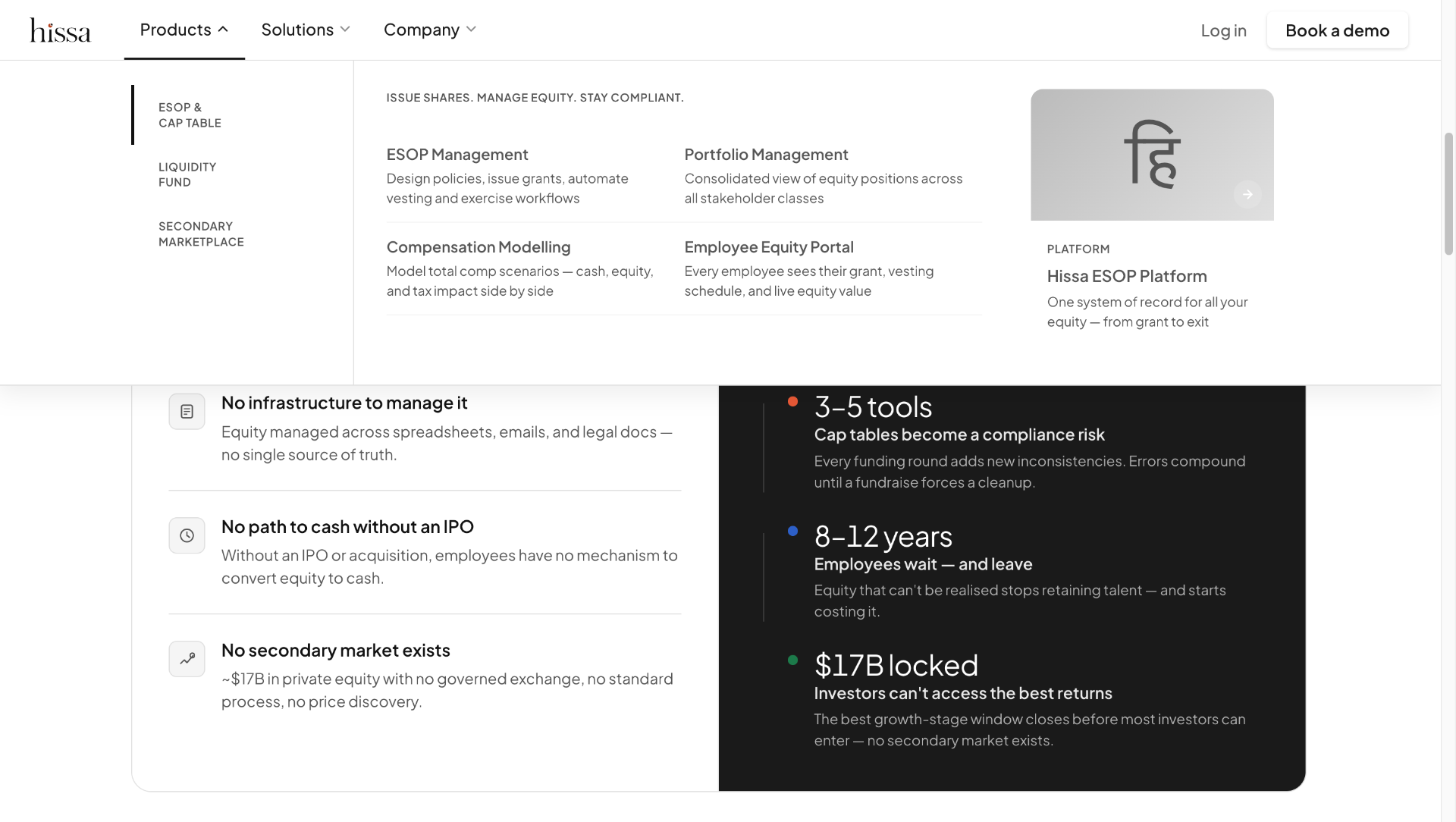 Product navigation — Hissa.com